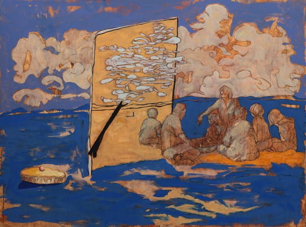 Déjeuner sur l'herbe - 120x160 - huile sur toile